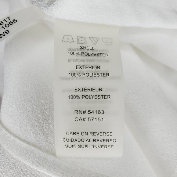 Karl Lagerfeld White Bell Sleeve Blouse XS - Picture 7 of 8